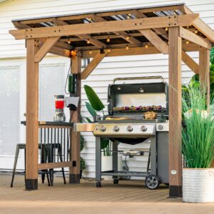 Backyard Discovery Saxony grill gazebo installed package
