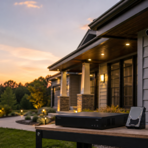 Representative HHM professionally installed home security system at a Carolina residence