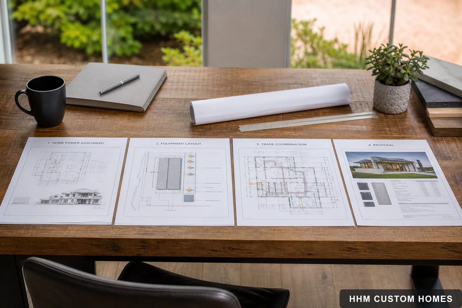 Organized standby-power assessment, equipment, trade coordination, and proposal plans